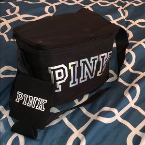 Pink Lunchbox and Coozie